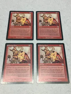 4x FLARING PAIN JUDGMENT JUD PLAYSET MAGIC GATHERING MTG NM / UNPLAYED - Image 1