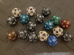 MtG Magic the Gathering Dice Spindown D20 Life Tracker Lot Zendikar + more - Image 1
