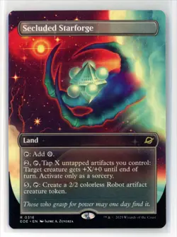 MtG EoE Secluded Starforge #316 Borderless Stellar Sights Poster Non-Foil - Image 1