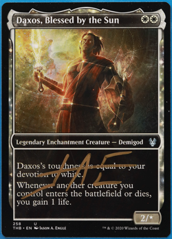 Daxos, Blessed by the Sun (Showcase) SIGNED Theros Beyond Death NM (504700) - Image 1