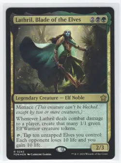 #242 2024 Foundations Foil Lathril, Blade of the Elves Rare - Image 1