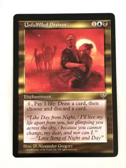 x1 Unfulfilled Desires Mirage MTG Magic the Gathering NM - Image 1