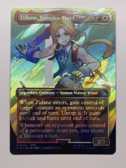 Zidane, Tantalus Thief (Borderless) (Surge Foil) Final Fantasy Foil - Image 1