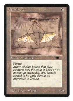 Magic the Gathering Antiquities Ornithopter MTG Artifact Creature NM - Image 1