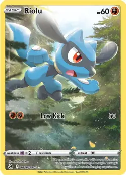 Pokemon TCG - Riolu - Crown Zenith GG26/GG70 Galarian Gallery Full Art Holo - Image 1