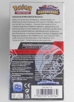 Full Sealed Box (18 packs) Pokemon Scarlet & Violet Twilight Masquerade TCG - Image 4