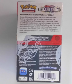 Full Sealed Box (18 packs) Pokemon Scarlet & Violet Stellar Crown TCG - Image 3