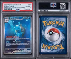 2023 Pokemon Mew En-151 #200 Blastoise Ex Special Illustration Rare PSA 10 - Image 5