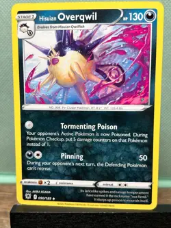 Pokemon TCG: Hisuian Overqwil 090/189, Swsh10: Astral Radiance - Image 1