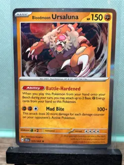 Pokemon TCG: Bloodmoon Ursaluna 25/64, Shrouded Fable _ HOLO - Image 1