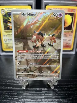 Pokemon TCG Mr. Mime 179/165 Scarlet & Violet 151 Illustration Rare IR - Image 1