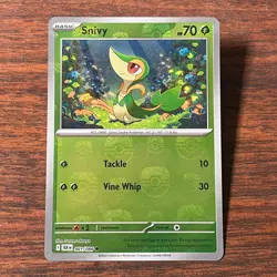 Pokemon TCG Snivy (Master Ball Pattern) 001/086 Sv: Black Bolt Holo - Image 1