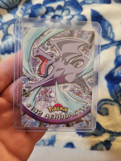 NM Topps Pokemon Blue Label TV Animation Edition Aerodactyl #142 - Image 1