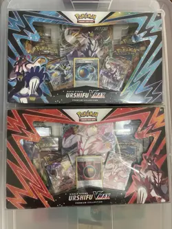 Pokemon TCG Factory Sealed VMax Premium Collection (2 Box) Rapid Single Urshifu - Image 2