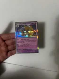 Pokemon Alakazam Mega Evolution Stamped Promo - Image 1