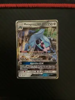 Pokemon TCG Metagross GX Sun & Moon: Guardians Rising 85/145 Holo Ultra Rare NM - Image 1