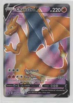 Charizard V (2020 Champions Path) Pokemon Sword & Shield Black Star #SWSH050 - Image 1