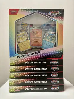 6x Pokemon Scarlet & Violet Prismatic Evolutions Poster Collection Lot of 6 New✅ - Image 1