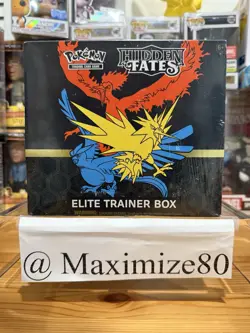 POKEMON TCG HIDDEN FATES ELITE TRAINER BOX ETB SEALED NEW - SEE PHOTOS!!! - Image 1