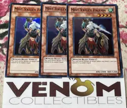 3x (M/NM) - Mist Valley Falcon - HA02-EN048 - Super Rare - 1st Edition YuGiOh - Image 1