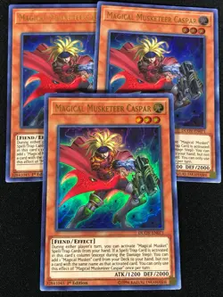 Yugioh Magical Musketeer Caspar 1st DUOV-EN071 ULTRA x3 (NM) - Image 1