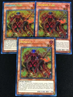 Yugioh Nemeses Flag RA03-EN024 1ST SECRET X3 (NM) - Image 1