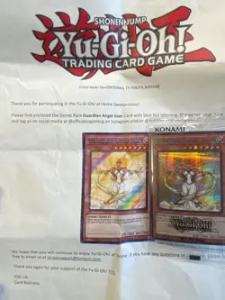 Yugioh Guardian Angel Joan SBPR-EN002 Parallel Secret Rare Promo W/ Letter! NEW! - Image 1
