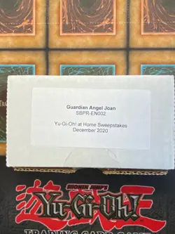 Yugioh Guardian Angel Joan SBPR-EN002 Parallel Secret Rare Promo W/ Letter! NEW! - Image 3