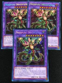 Yugioh Predaplant Dragostapelia RA01-EN027 1ST Secret x3 (NM) - Image 1
