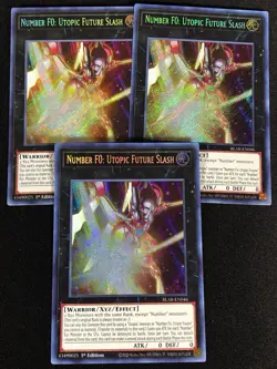 Yugioh Number F0 Utopic Future Slash BLAR-EN046 1ST SECRET x3 (NM) - Image 1