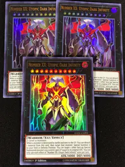 Yugioh Number XX Utopia Dark Knight DANE-EN093 1ST ULTRA x3 (NM) - Image 1