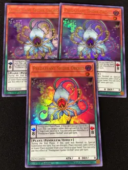 Yugioh Predaplant Spider Orchid DUPO-EN035 1ST Ultra x3 (NM) - Image 1