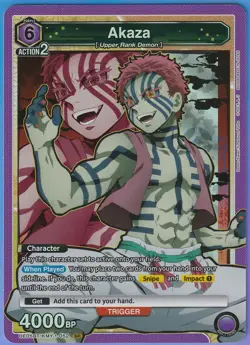Akaza SR UE05BT/KMY-1-052 Union Arena Demon Slayer English - Image 1