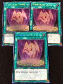 Yugioh Summoning Curse RA03-EN057 1ST SECRET x3 (NM) - Image 1