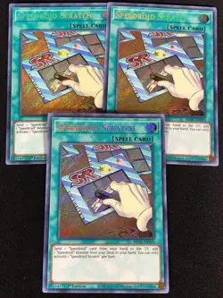 Yugioh Speedroid Scratch BROL-EN035 1ST SECRET X3 (NM) - Image 1