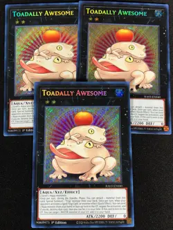 Yugioh Toadally Awesome RA03-EN040 1ST SECRET x3 (NM) - Image 1