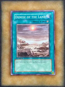 Yugioh Demise of the Land LODT-EN047 Common 1st Ed NM - Image 1