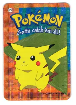 Pikachu #025 - Vintage Vending Machine Prism Sticker 2000 - Pokemon Card - Image 1