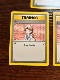 "Bill" - Pokemon TCG Base Set - Trainer Card (3 Cards) (91/102) - Image 3