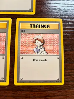 "Bill" - Pokemon TCG Base Set - Trainer Card (3 Cards) (91/102) - Image 4