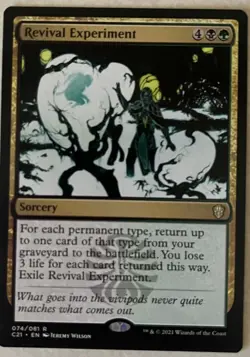 Revival Experiment Rare Spell Card MTG WOTC - Image 1