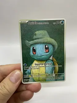 Squitrle Van Gogh Gold Metal Pokemon Card-Collectible Gift Display！NICE - Image 2