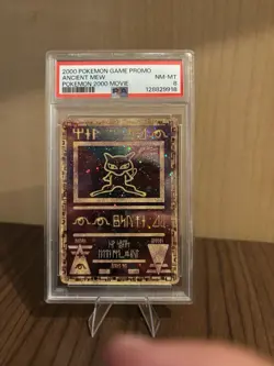 Pokemon 2000 Ancient Mew Movie Game Promo Card PSA 8 - Image 1