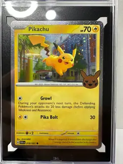 2023 Pokemon Trick Or Trade Pikachu Holo Card 62/193 ISA 9 Mint - Image 2