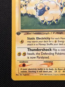 1st Edition Mareep 65/111 Common Neo Genesis Pokemon Card LP - Image 5