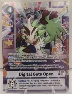 Digimon TCG Digital Gate Open P-206 BANDAI CARD GAMES FEST 25-26 - Image 1