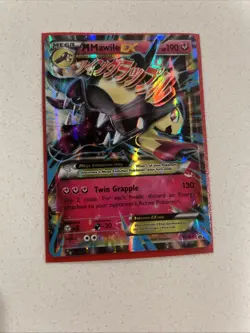 Pokemon TCG Mega Mawile EX XY104 2016 Promo Holo Card, Moderately Played - Image 1