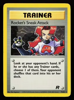 Rocket's Sneak Attack 72/82 Rare Team Rocket Pokemon Card - Image 1