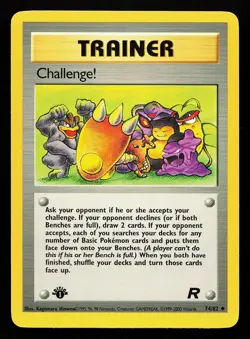 Challenge! 74/82 1st Edition Team Rocket Pokemon Card - Image 1