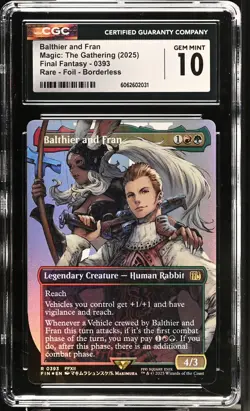 BALTHIER AND FRAN Final Fantasy Borderless Foil Rare CGC 10 MTG - Image 1